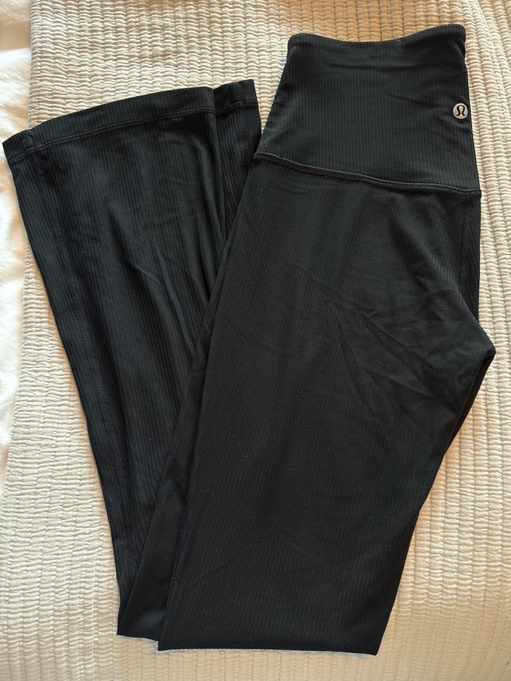 lululemon Align High-Rise Ribbed Mini-Flare Pant Black Size 4